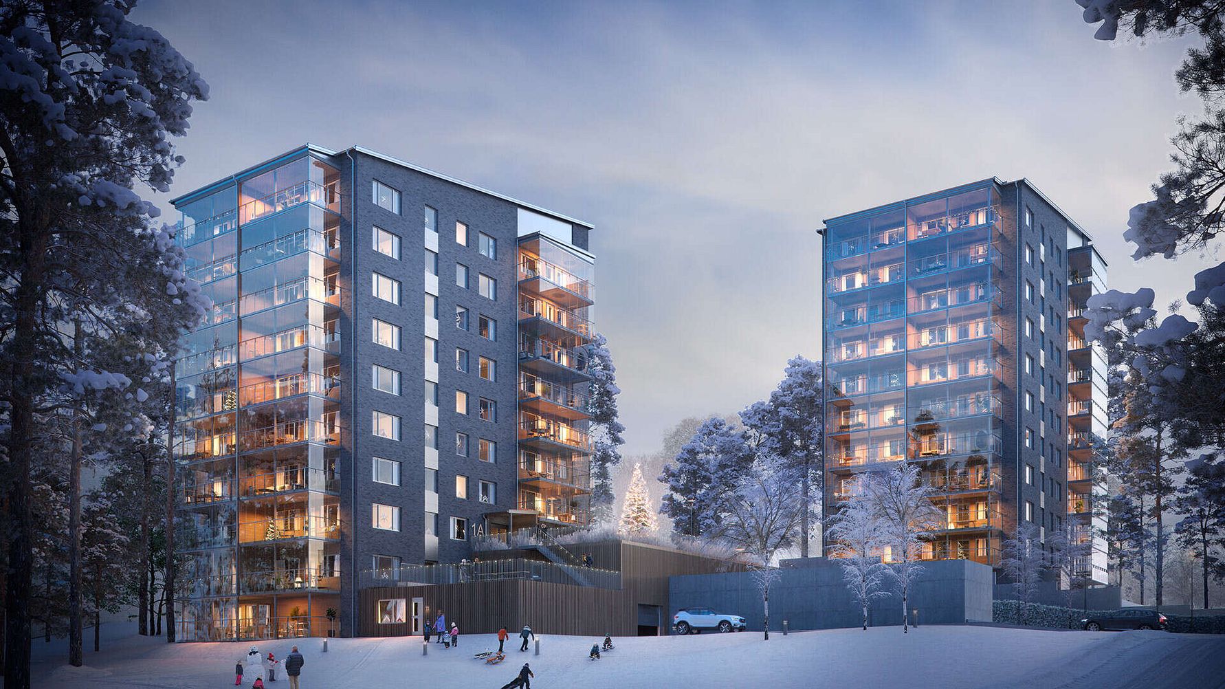 Riksbyggens julklapp till nya bostadsköparna i Brf Utsikten på Getberget – går mot strömmen och sänker avgiften med nära en femtedel