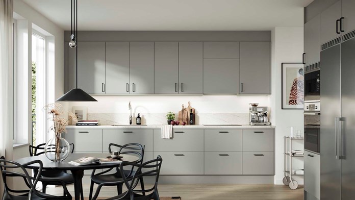 Vedum kök betonggrått