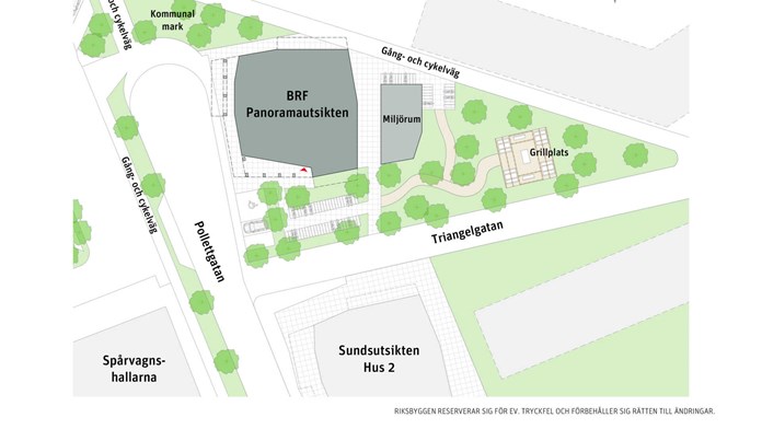 Situationsplan Brf Panoramautsikten