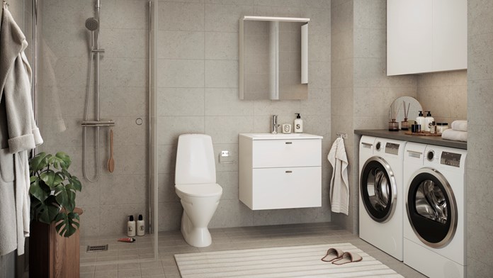 Svedbergs badrum vitt