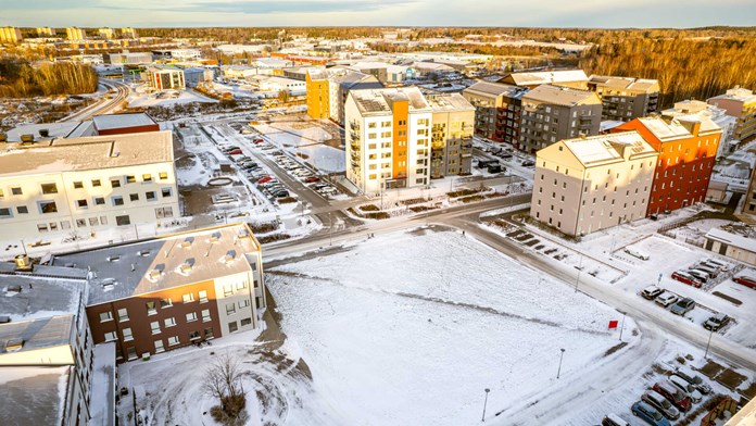 Tomten där huset ska byggas (november 2024)