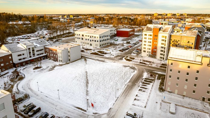 Tomten där huset ska byggas (november 2024)