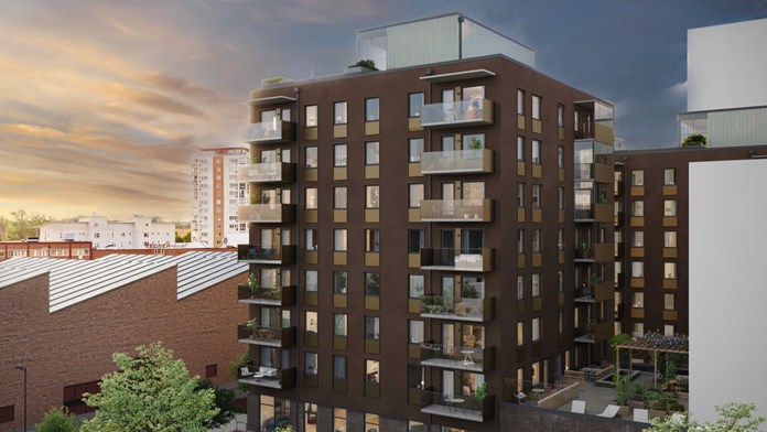 Brf Kopparvalvet hus A gatuhuset