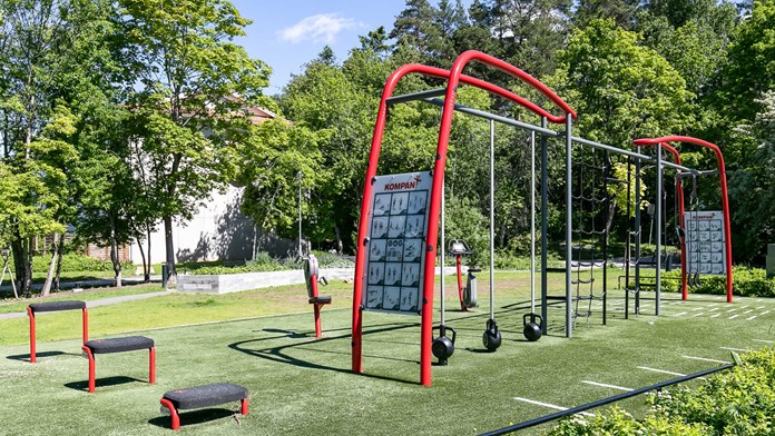 Utegym nära Brf Tornsvalan