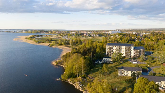 Vy över området vid Brf Korseberg Fjärd